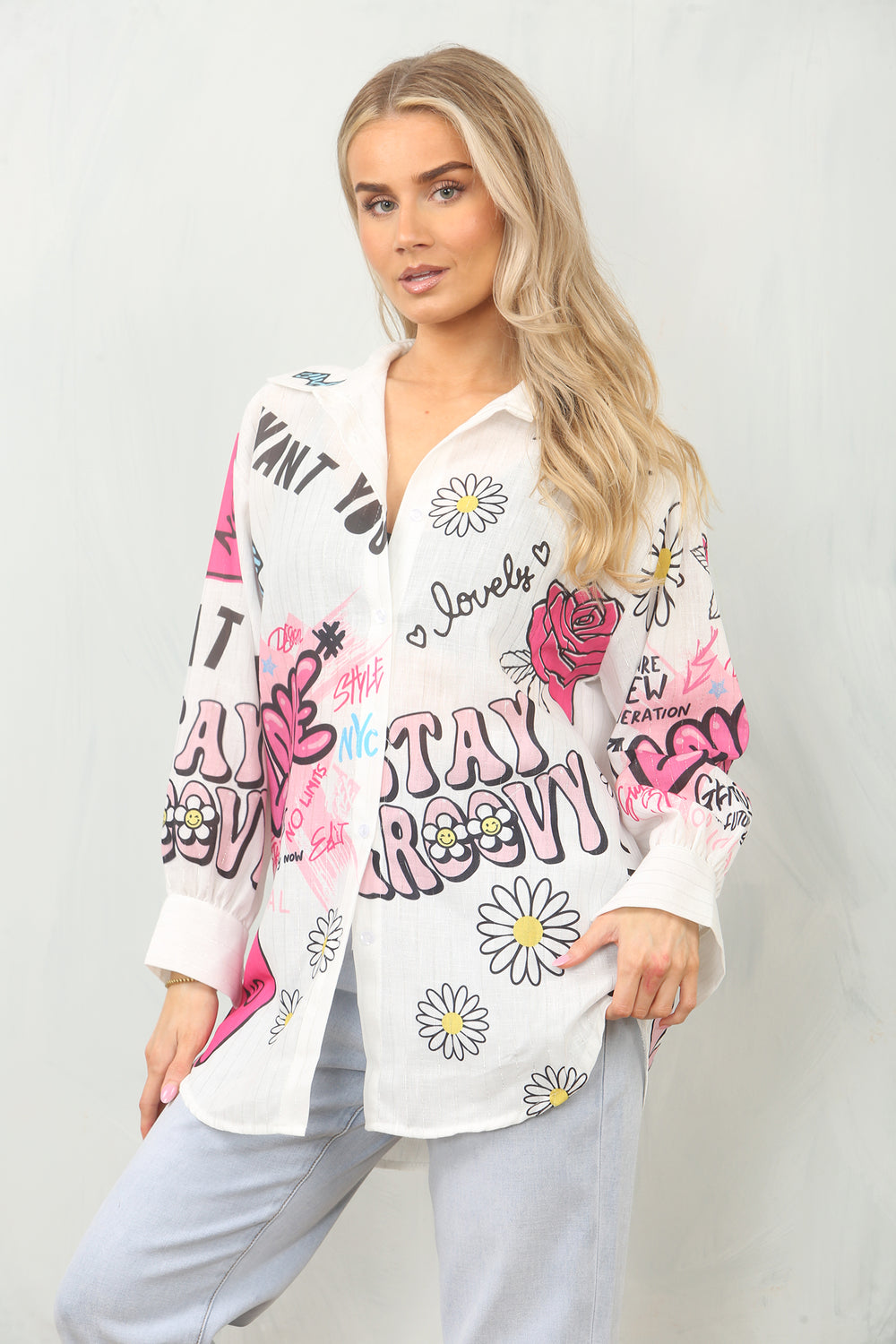 GRAFFITI PRINT SHIRT (15117592756608)