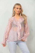 POLKA DOT RUFFLE TOP (15117555106176)