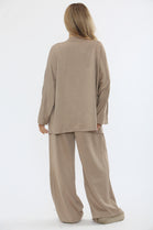 GOLD BUTTON SLEEVE LOUNGE SET (15357063364992)
