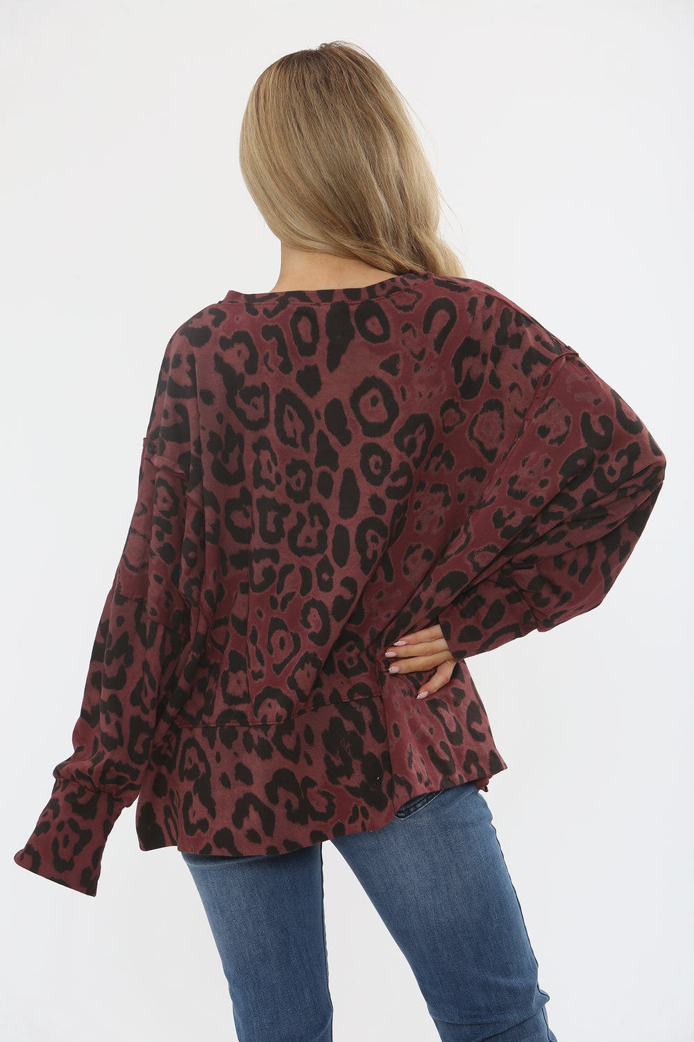 SIDE SLIT LEOPARD SWEAT (15361034977664)