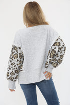 LEOPARD SLEEVE SWEAT (15357190439296)