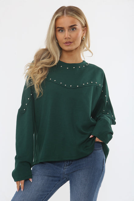 STUD DETAIL JUMPER TOP (15361039860096)