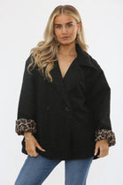 LEOPARD LINNED KNITTED JACKET (15357171302784)