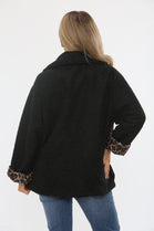 LEOPARD LINNED KNITTED JACKET (15357171302784)