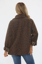 LEOPARD LINNED KNITTED JACKET (15357162914176)