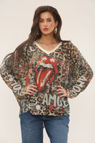 PRINTED LUREX KNIT OVERSIZED TOP (15302337200512)