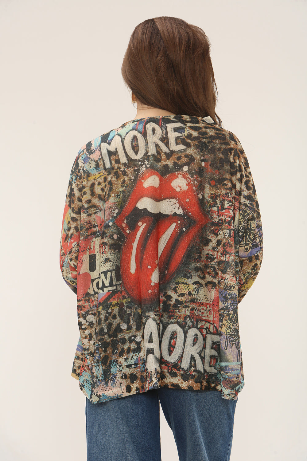 PRINTED LUREX KNIT OVERSIZED TOP (15302337200512)