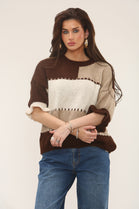 PATCH KNIT FRILL TOP (Copy) (15302546063744)