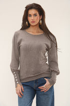 GOLD BUTTON SLEEVE DETAIL JUMPER (15302691488128)