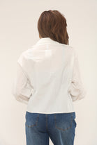 GOLD BROACH DOUBLE COLLAR SHIRT (15302395429248)