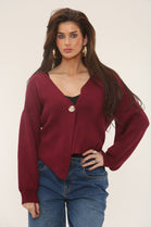 PUFF SLEEVE GOLD BUTTON TOP (15302489407872)