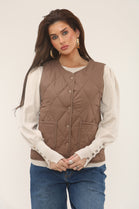 DAIMOND QUILTED WAIST COAT (15310245888384)