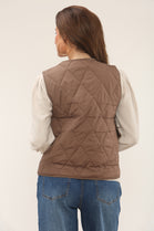 DAIMOND QUILTED WAIST COAT (15310245888384)