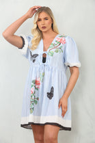 PRINTED BOW DRESS (15137397408128)