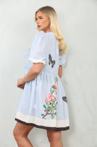 PRINTED BOW DRESS (15137397408128)