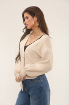 PUFF SLEEVE GOLD BUTTON TOP (15302501171584)