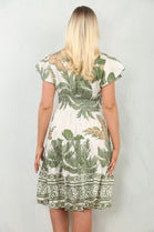 PRINTED BUTTON DETAIL DRESS (MIXED COLOUR PACK) (15137295663488)