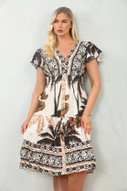 PRINTED BUTTON DETAIL DRESS (MIXED COLOUR PACK) (15137295663488)