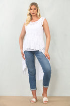 PAISLEY CROCHET HIGH LOW VEST (15135101714816)