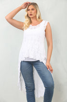 PAISLEY CROCHET HIGH LOW VEST (15135101714816)