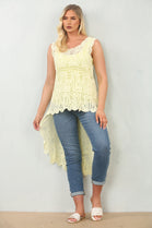 PAISLEY CROCHET HIGH LOW VEST (15135100273024)