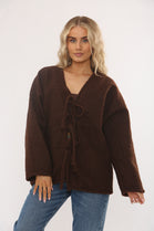 BOW KNITTED JACKET (15343674950016)