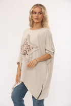 RUFFLE STAR ZIP SWEAT TOP (15348236878208)