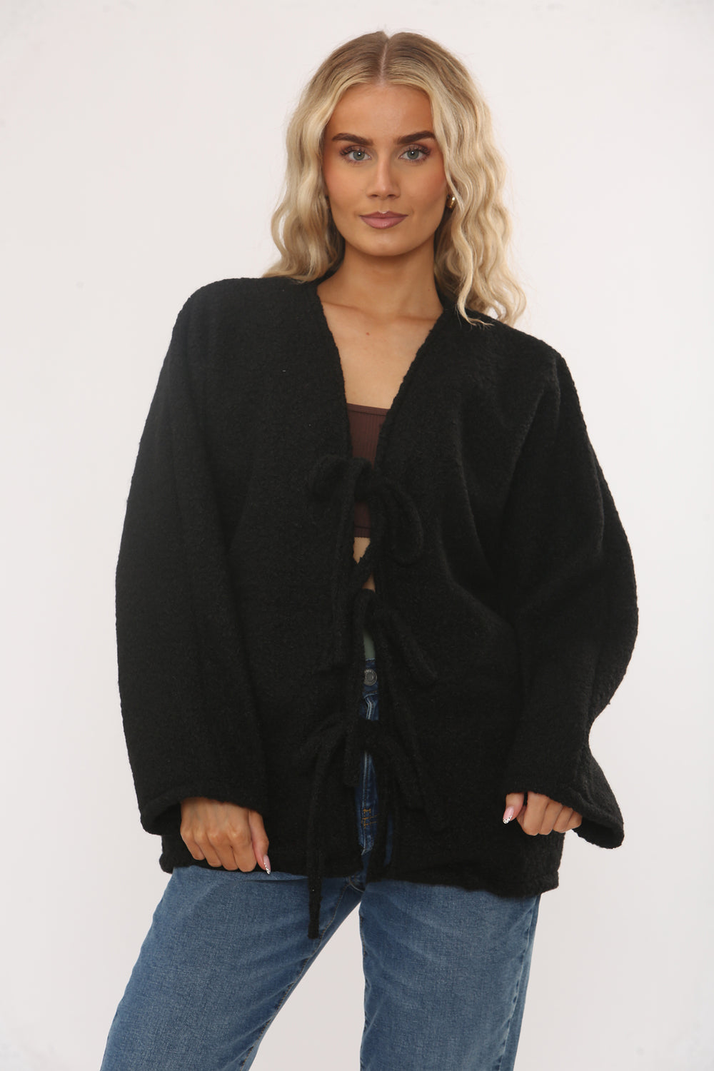 BOW KNITTED JACKET (15343672459648)