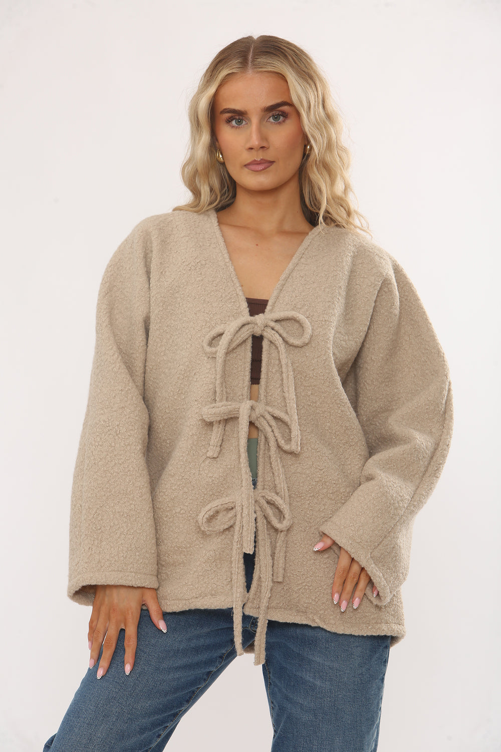 BOW KNITTED JACKET (15343668855168)