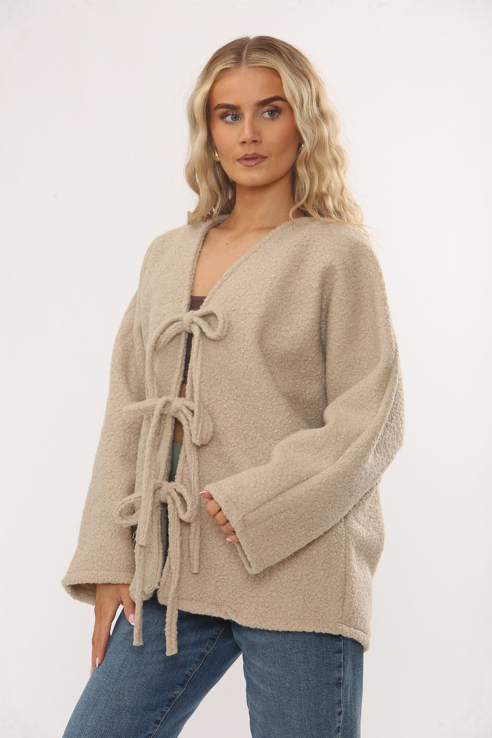 BOW KNITTED JACKET (15343668855168)