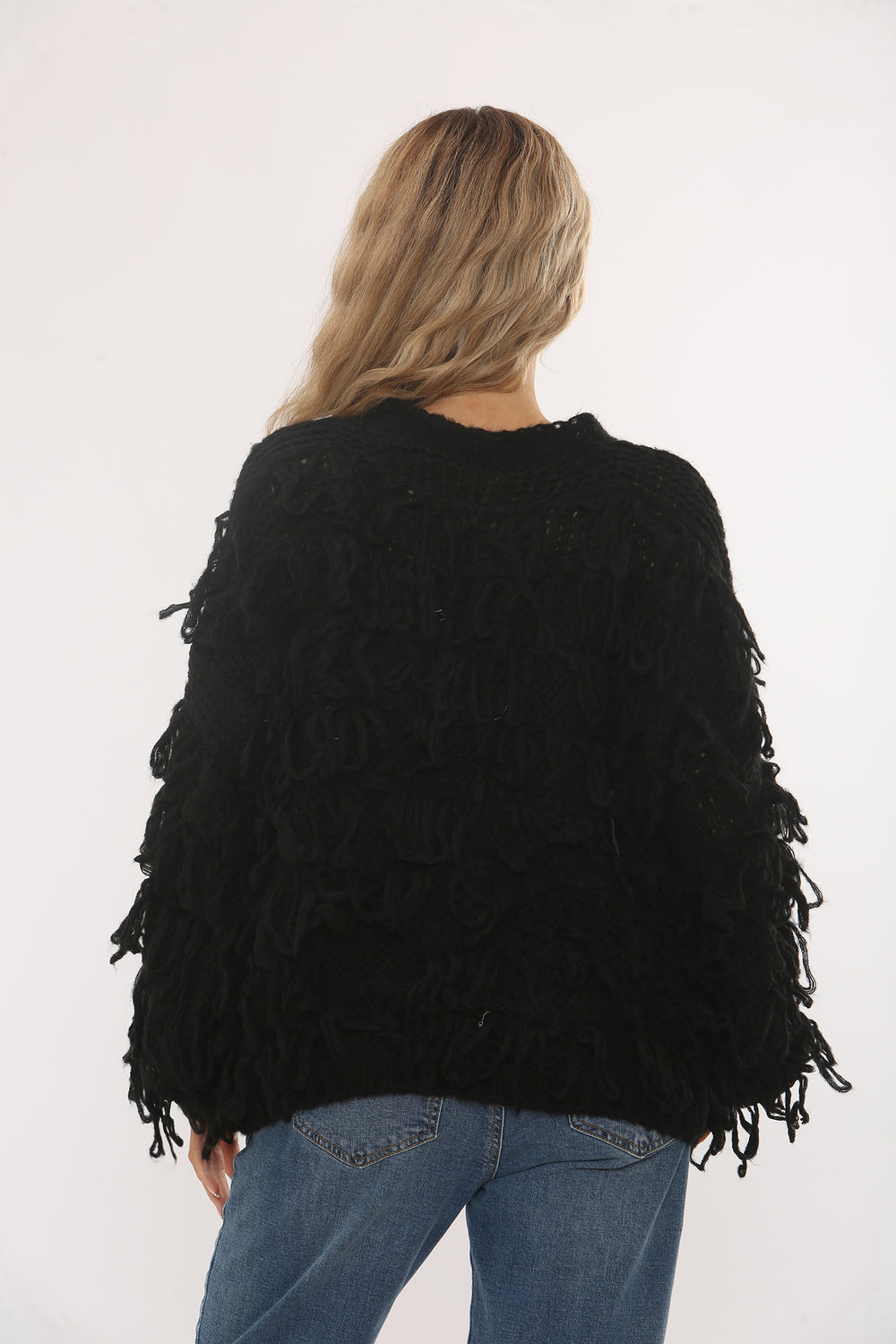 GOLD BUTTON FRINGE CARDIGAN (15343644639616)