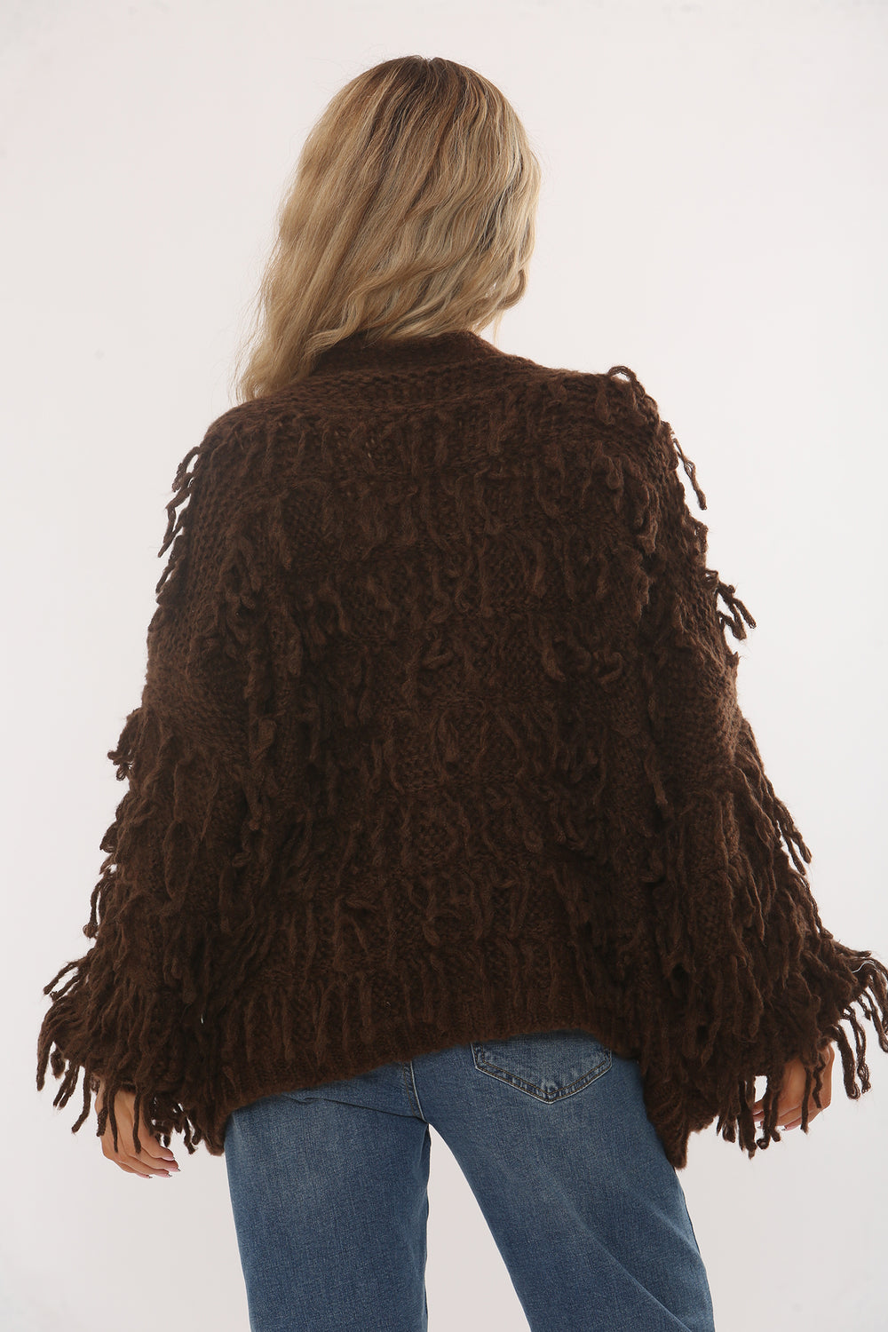 GOLD BUTTON FRINGE CARDIGAN (15343647359360)
