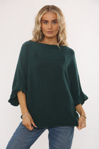 FRILL SLEEVE JUMPER (15332442669440) (15348270727552)