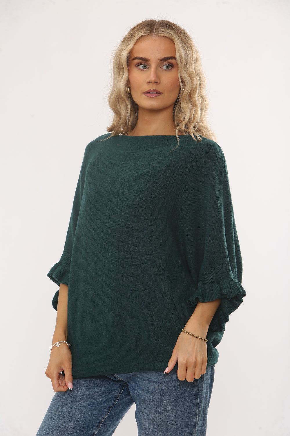 FRILL SLEEVE JUMPER (15332442669440) (15348270727552)