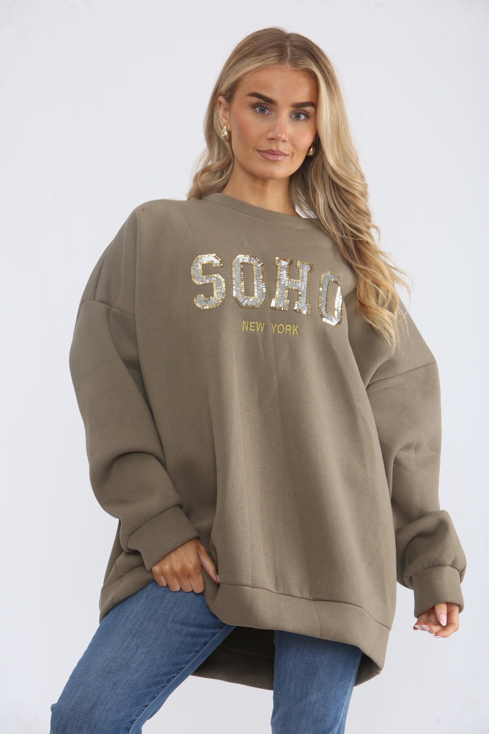 SEQUIN SOHO SWEAT