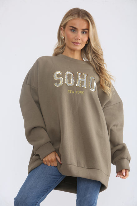 SEQUIN SOHO SWEAT