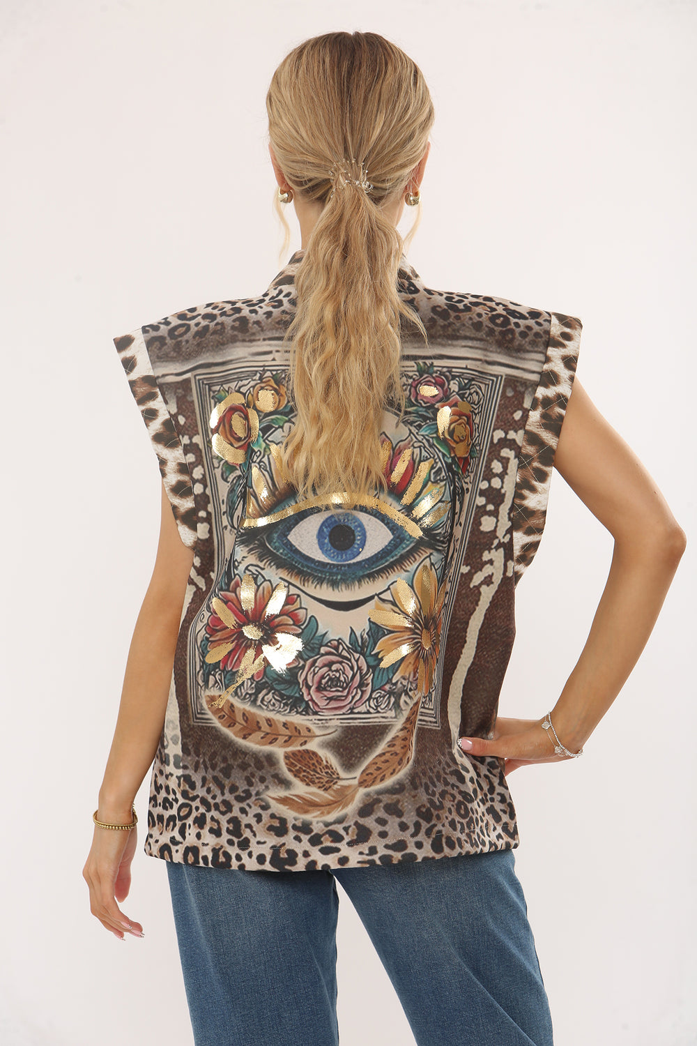 GRAFFITI BACK LEOPARD WAIST COAT (15343719350656)