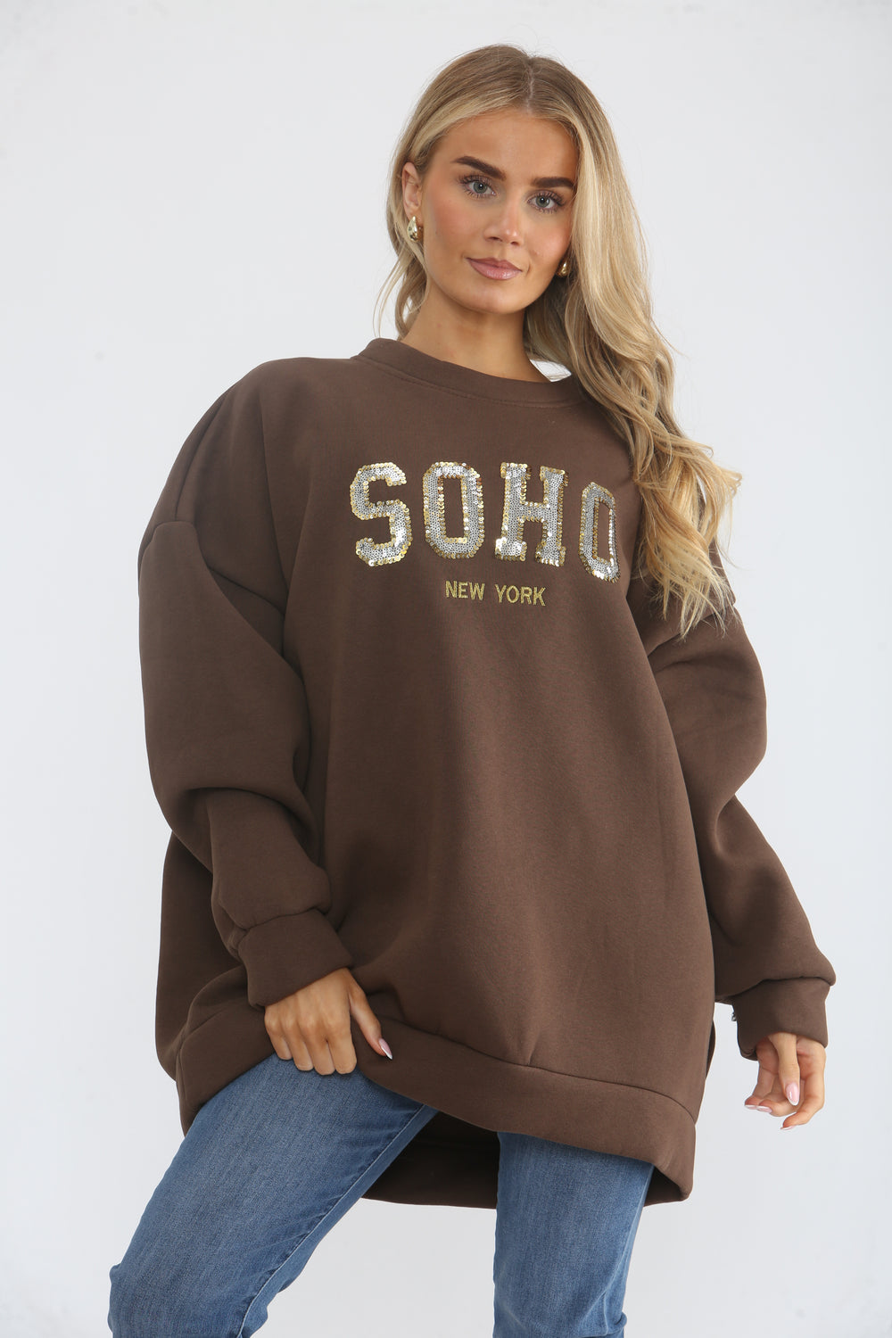 SEQUIN SOHO SWEAT