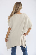 SEQUIN HEART ZIP SWEAT