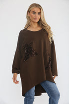 SEQUIN BOW SEWATSHIRT