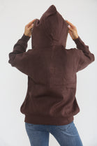 DETAIL SEQUIN HOODED JUMPER