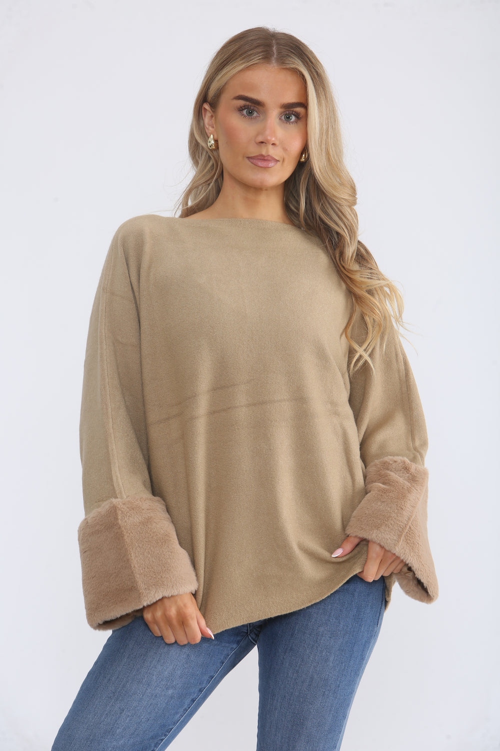 FURR CUFF JUMPER