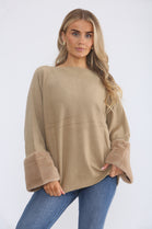 FURR CUFF JUMPER