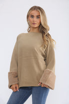 FURR CUFF JUMPER