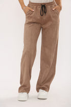 SUEDE DETAIL TROUSER (15347251708288) (15358121214336)
