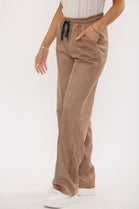 SUEDE DETAIL TROUSER (15347251708288) (15358121214336)