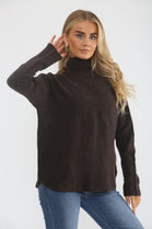 MOCK NECK KNIT JUMPER
