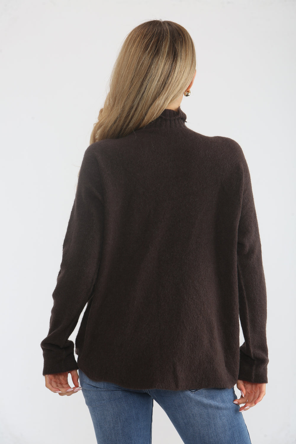 MOCK NECK KNIT JUMPER