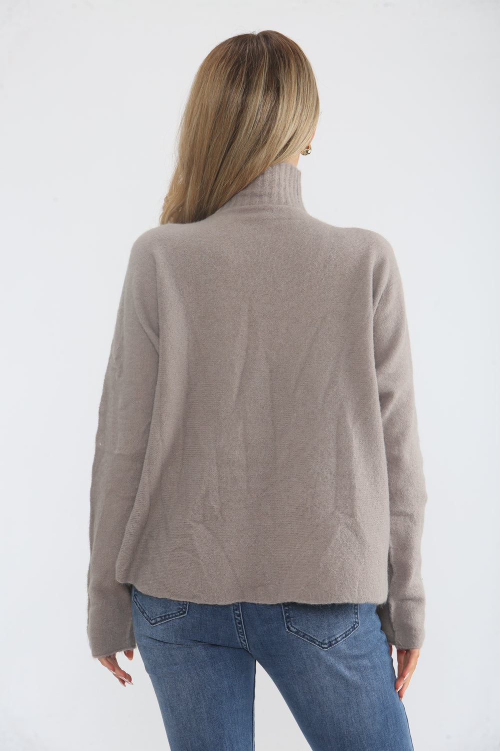 MOCK NECK KNIT JUMPER