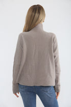 MOCK NECK KNIT JUMPER